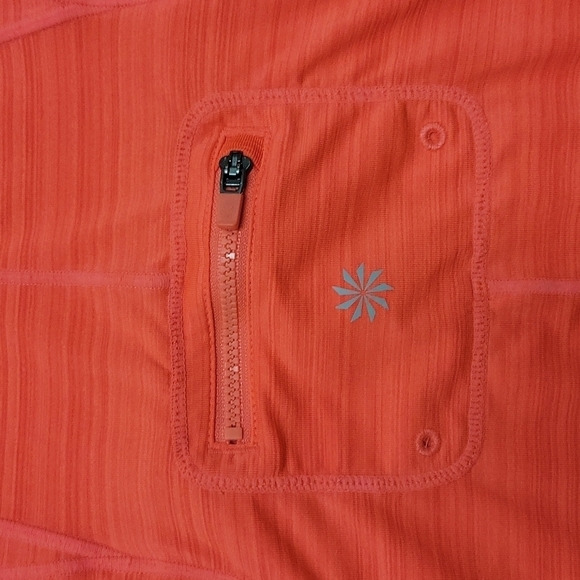 NWOT athleta UPF 50 bright coral orange top - Picture 12 of 12